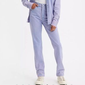 Levi’s 501 women’s straight fit jeans in Chroma Acid Purple 27” waist 30” inseam